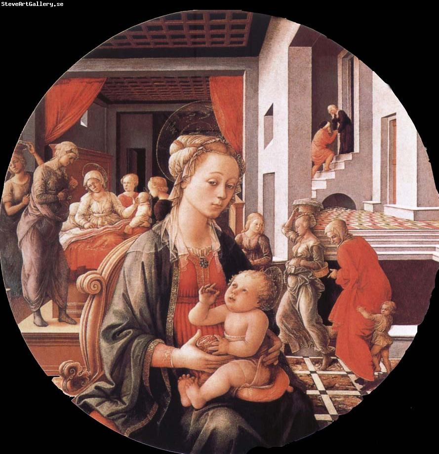 Filippino Lippi Virgin with the Child and Scenes from the Life of St Anne